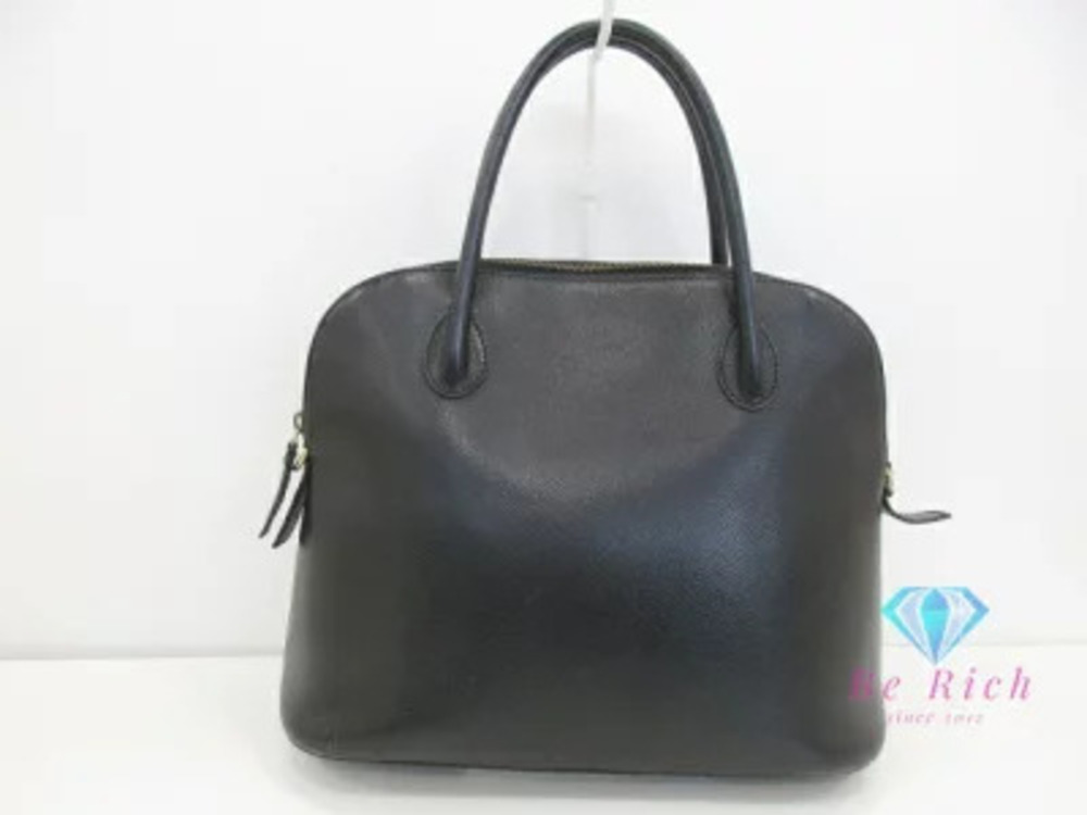 Celine Handbag shoulder strap black leather can be carried by hand on the